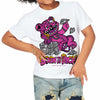 Hyper Violet 4s DopeSkill Toddler Kids T-shirt Born To Be Rich Graphic