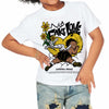 Black Tour Yellow AJ 4 Thunder DopeSkill Toddler Kids T-shirt No Fake Love Graphic