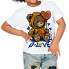 Dunk Blue Jay and University Gold DopeSkill Toddler Kids T-shirt Broken Bear Graphic