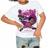 Hyper Violet 4s DopeSkill Toddler Kids T-shirt No Fake Love Graphic