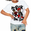 Panda White Black Dunk DopeSkill Toddler Kids T-shirt No Risk No Story Graphic