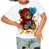 Red Collection DopeSkill Toddler Kids T-shirt Broken Bear Graphic