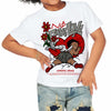 Fire Red 3s DopeSkill Toddler Kids T-shirt No Fake Love Graphic