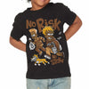 Metallic Gold 1s DopeSkill Toddler Kids T-shirt No Risk No Story Graphic