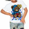 Royal Blue Collection DopeSkill Toddler Kids T-shirt Broken Bear Graphic