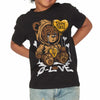 Metallic Gold 1s DopeSkill Toddler Kids T-shirt Broken Bear Graphic