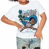 Military Blue 4s DopeSkill Toddler Kids T-shirt No Fake Love Graphic