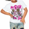 Triple Pink Dunk DopeSkill Toddler Kids T-shirt No Risk No Story Graphic