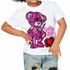 Hyper Violet 4s DopeSkill Toddler Kids T-shirt Broken Heart Graphic