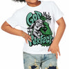 Green Glow 1s DopeSkill Toddler Kids T-shirt God Made Me Perfect Graphic