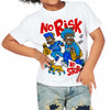 Royal Blue Collection DopeSkill Toddler Kids T-shirt No Risk No Story Graphic