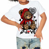 AJ Spizike Bred DopeSkill Toddler Kids T-shirt Broken Bear Graphic