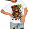 Dunk Team Dark Green Orange DopeSkill Toddler Kids T-shirt Broken Bear Graphic