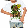 Dunk 'Chlorophyll' DopeSkill Toddler Kids T-shirt Broken Bear Graphic