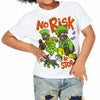 Neon Green Collection DopeSkill Toddler Kids T-shirt No Risk No Story Graphic