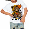 Goldenrod Dunk DopeSkill Toddler Kids T-shirt Broken Bear Graphic