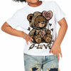 TAN Collection DopeSkill Toddler Kids T-shirt Broken Bear Graphic