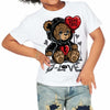 Fear 4s DopeSkill Toddler Kids T-shirt Broken Bear Graphic