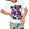 PURPLE Collection DopeSkill Toddler Kids T-shirt No Risk No Story Graphic