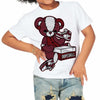 Team Red 1s DopeSkill Toddler Kids T-shirt Sneakerhead BEAR Graphic