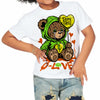 Neon Green Collection DopeSkill Toddler Kids T-shirt Broken Bear Graphic