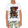 Cement Grey 3s DopeSkill Toddler Kids T-shirt Broken Bear Graphic