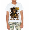 Metallic Gold 1s DopeSkill Toddler Kids T-shirt Broken Bear Graphic