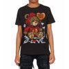 Red Cement 4S DopeSkill Toddler Kids T-shirt Broken Bear Graphic