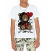 White Thunder 4s DopeSkill Toddler Kids T-shirt Broken Bear Graphic