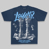 Royal Blue Sneakers Oversize Print 'Loyalty' DopeSkill Graphic T-shirt Streetwear - Navy