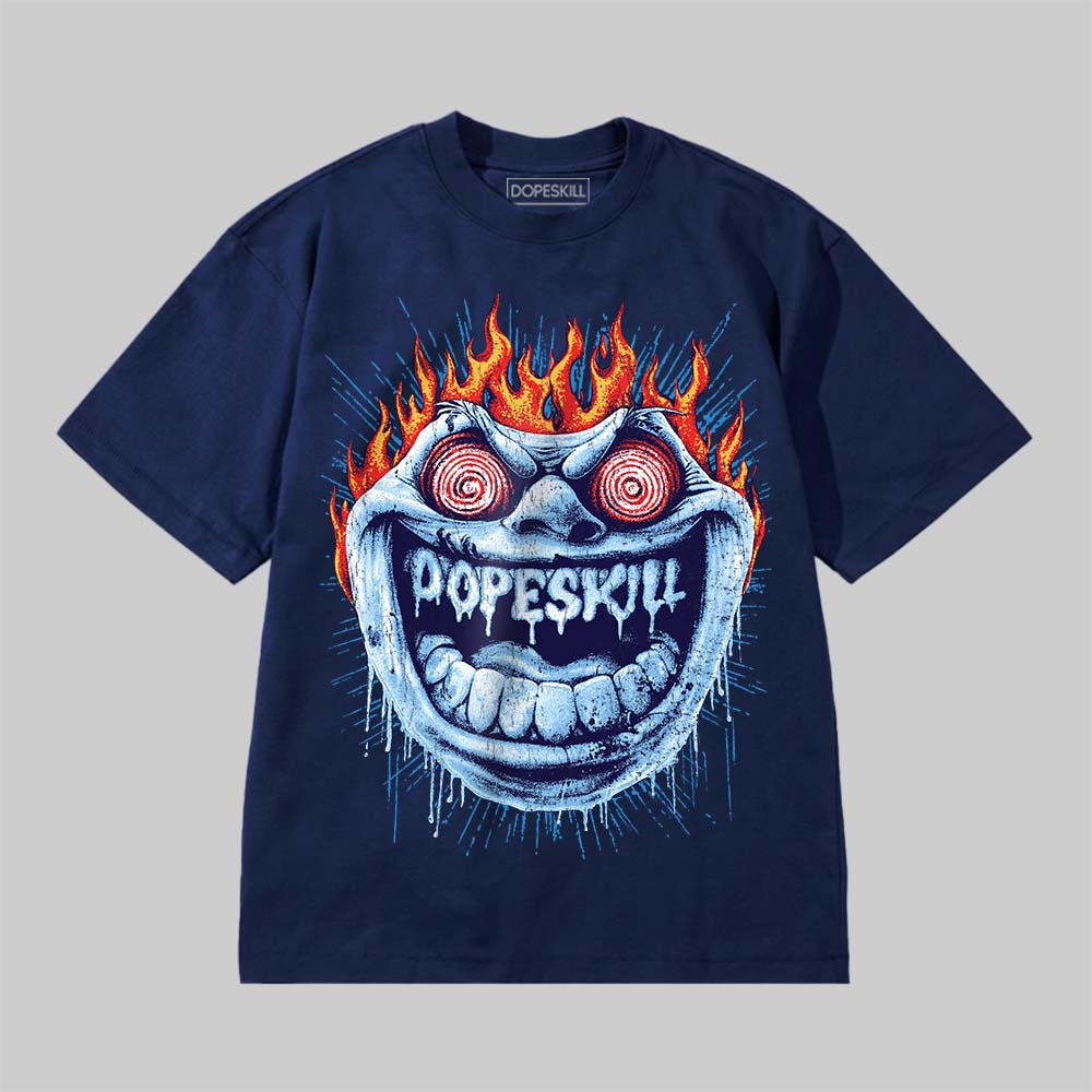 Hellfire DopeSkill Premium T-shirt Streetwear - Navy