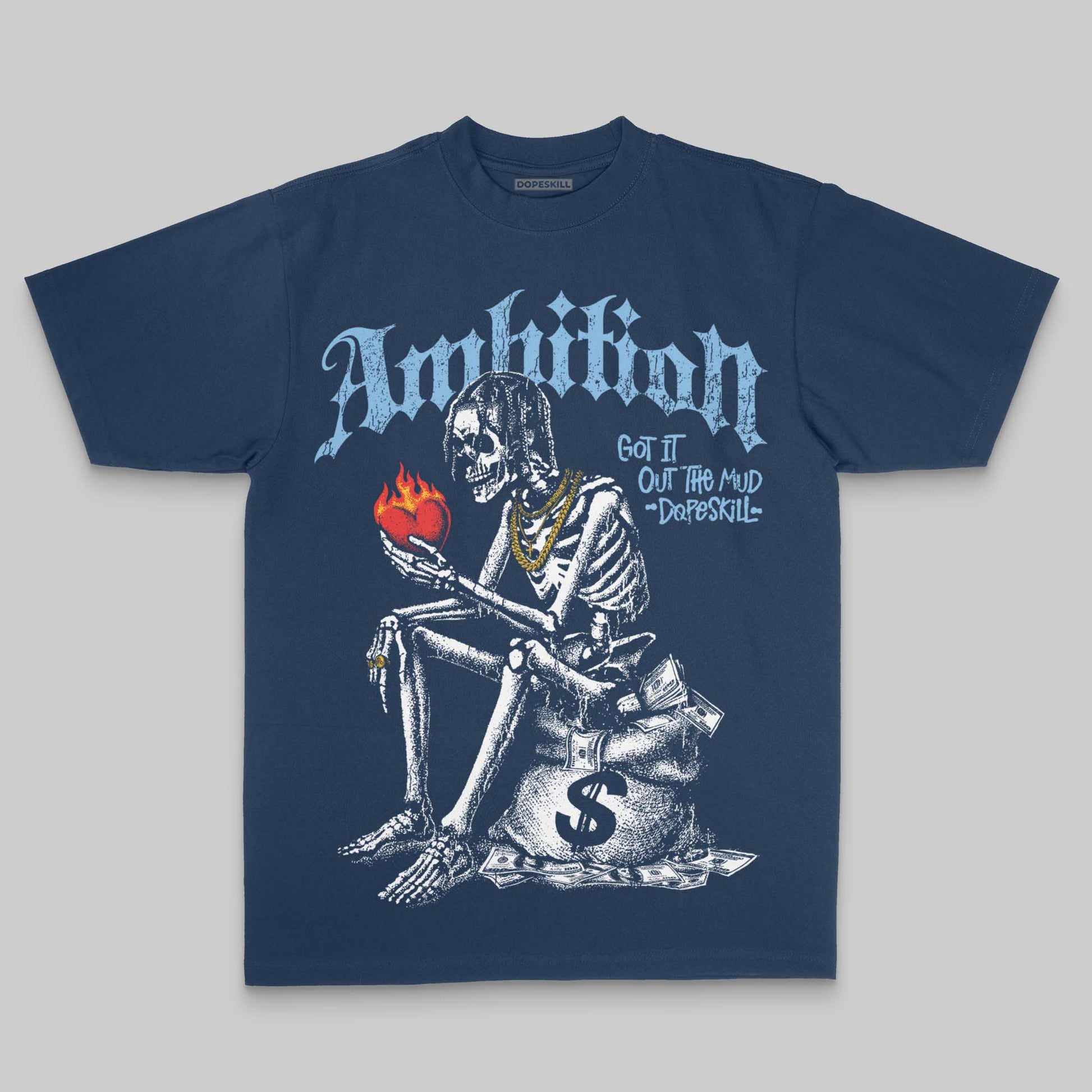 Ambition DopeSkill Premium T-shirt Streetwear - Navy