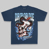 Royal Blue Oversize Print Drip or Die DopeSkill Graphic Premium T-shirt Streetwear - navy