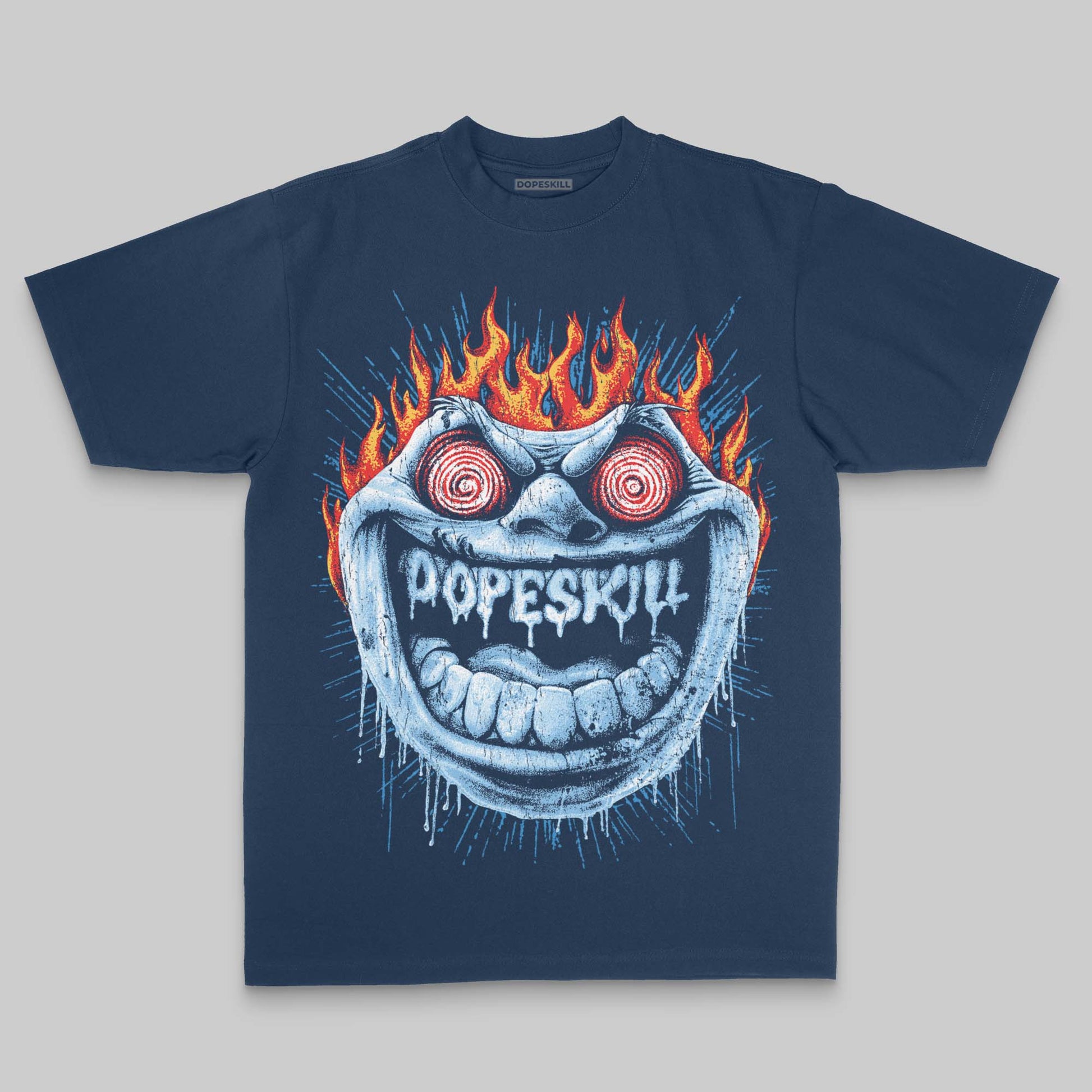 Hellfire DopeSkill Premium T-shirt Streetwear - Navy