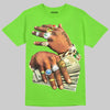 'Prosperous Hands' DopeSkill Graphic T-Shirt Streetwear - Lime