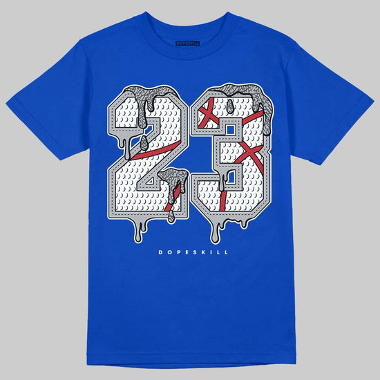 Jordan 3 "True Blue" DopeSkill T-Shirt No.23 Graphic Streetwear - Royal