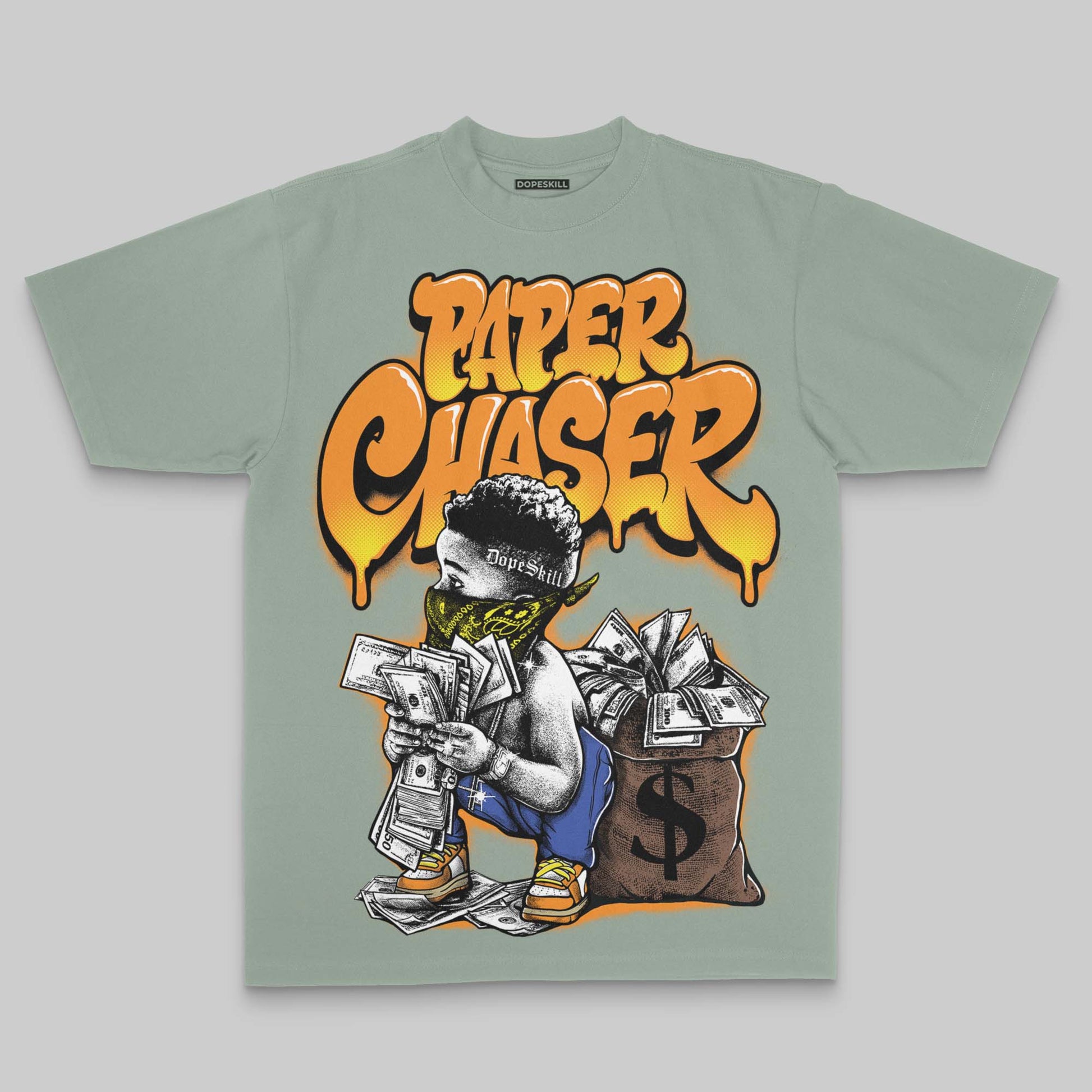 Paper Chaser Boy Oversize Print DopeSkill T-shirt Streetwear - Bay