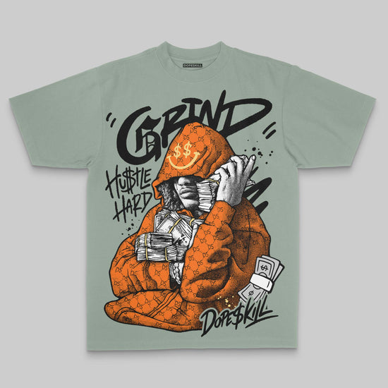 Olive Oversize Print Grind Pray DopeSkill Graphic Premium T-shirt Streetwear - Bay