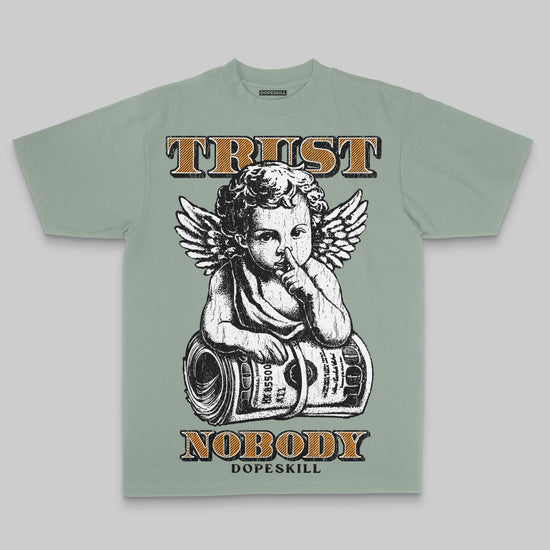 Olive Oversize Print Trust Nobody DopeSkill Graphic Premium T-shirt Streetwear - Bay