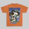 Orange Oversize Print Drip or Die DopeSkill Graphic Premium T-shirt Streetwear - Yam