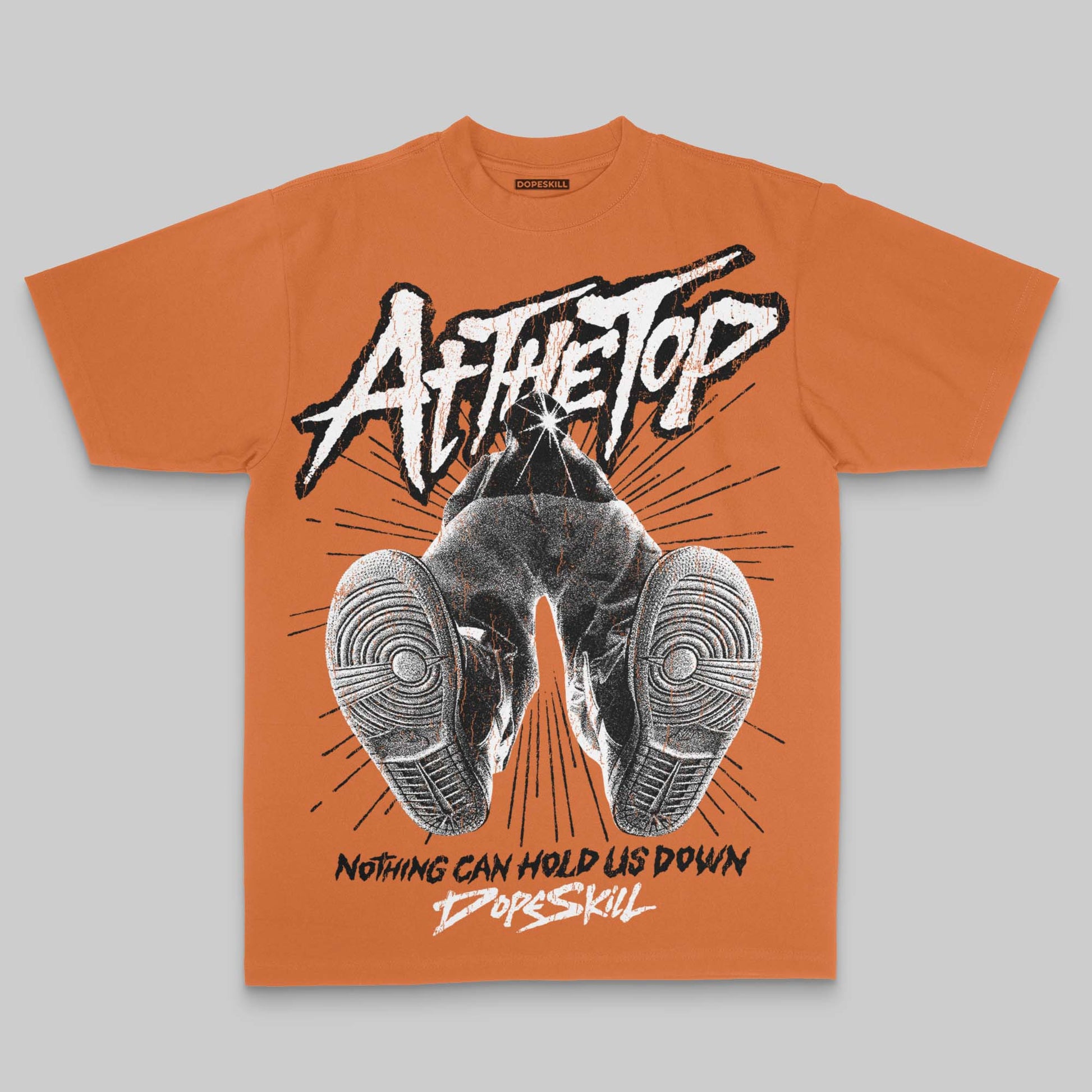 Orange Oversize Print Nothing Can Hold US Down DopeSkill Graphic Premium T-shirt Streetwear - Yam