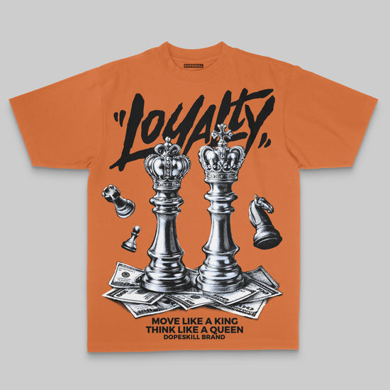 Orange Sneakers Oversize Print 'Loyalty' DopeSkill Graphic T-shirt Streetwear - Yam