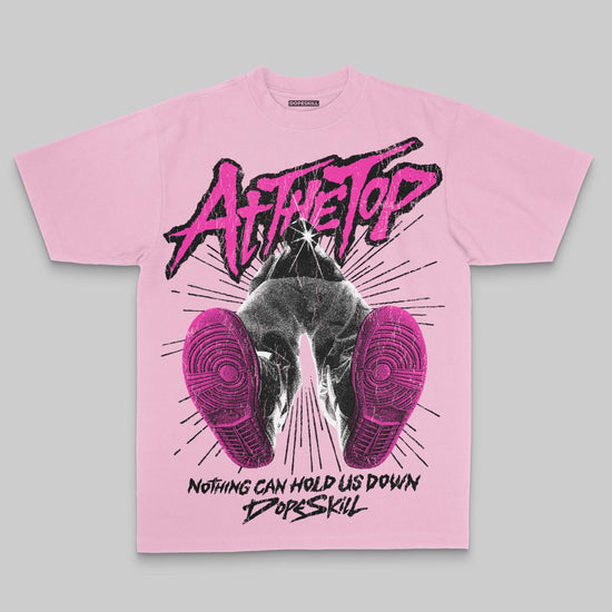 Pink Oversize Print Nothing Can Hold US Down DopeSkill Graphic Premium T-shirt Streetwear - Blossom