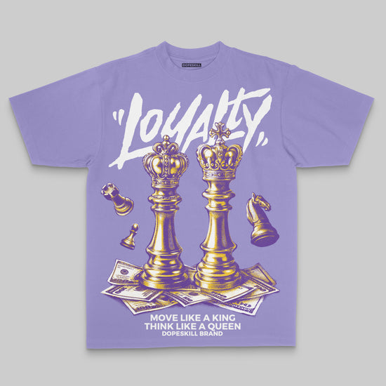 Purple Sneakers Oversize Print 'Loyalty' DopeSkill Graphic T-shirt Streetwear - Violet