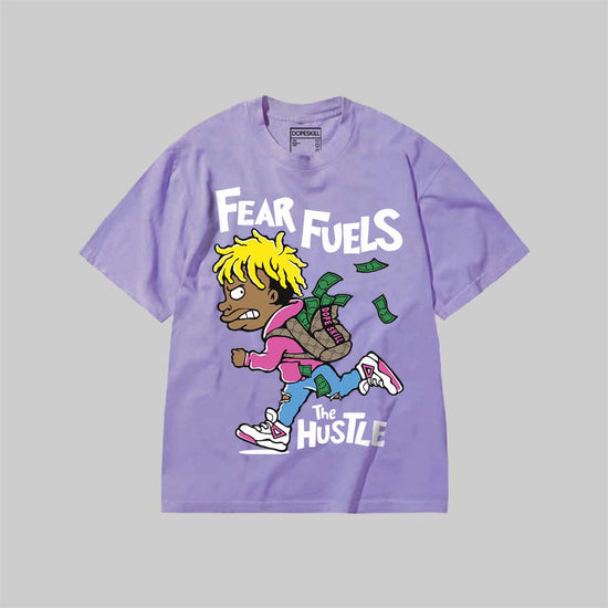 Fear Fuels The Hustle DopeSkill Premium T-shirt Streetwear - Violet