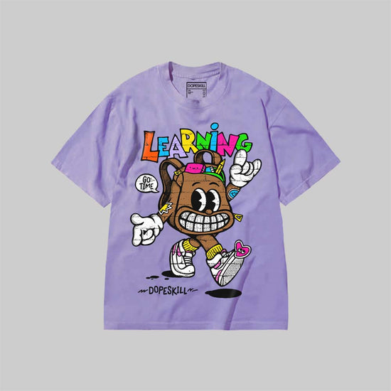 Learning DopeSkill Premium T-shirt Streetwear - Violet