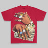 Prosperous Hands' Oversize Print DopeSkill T-shirt Streetwear - Red
