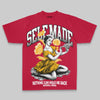 Red Oversize Print Self Made DopeSkill Graphic Premium T-shirt Streetwear - Red