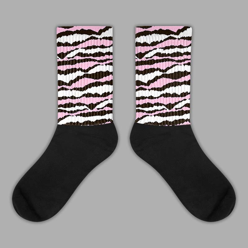 Jordan 11 Retro Neapolitan DopeSkill Sublimated Socks Abstract Tiger Graphic Streetwear