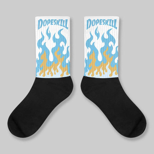 Denim 4s DopeSkill Sublimated Sock FIRE Graphic